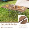 Folding Camping Table with Carry Handles for Hiking Party