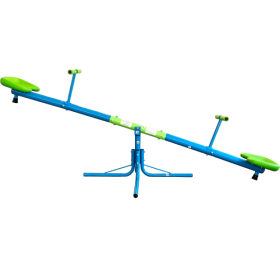 Upgraded Seesaw, Swivel 360 Degree Toddler Sitting And Rotating Seesaw, Outdoor Play Equipment For Kids In Backyard Playground (Option: Blue and green)