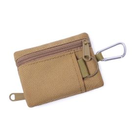 Outdoor Mini EDC Molle Pouch Waist Belt Bag For Camping Hiking Traveling (Color: Khaki)