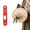 Leather Hat Holder Clip For Travel On Bag Backpack Luggage; Multifunctional Cap Clip; Travel And Camping Accessories