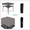 SUNNYFEEL Outdoor Folding Table | Lightweight Compact Aluminum Camping Table