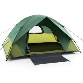 Outdoor Camping Tent with Carry Bag for Camping Hiking Traveling (Color: Green, Type: Tent)