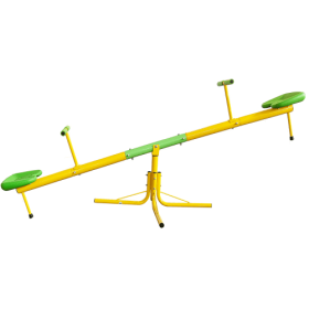 Outdoor Seesaw 360 Degree Rotating Seesaw Playground Equipment (Option: Yellow and green)