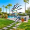 Magical 3D Wind Spinners Outdoor, 360 Metal Windmills For Yard Garden